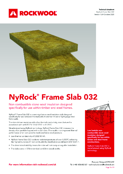 NyRock Frame Slab 032 Data Sheet
