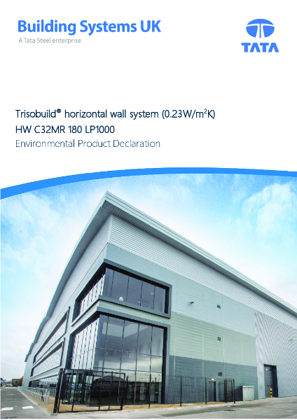 EPD Trisobuild HW site-assembled Wall Cladding - 0.23 u-value 