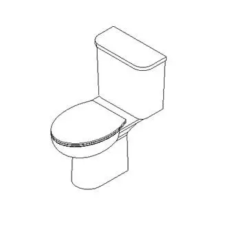 Nært koblet WC