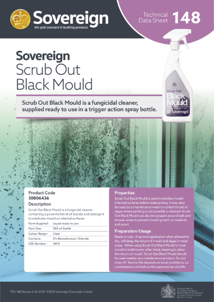 Scrub Out Black Mould TDS