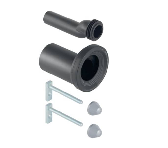 Geberit connection set for wall-hung WC, with fastening material, stepped