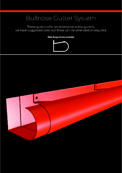 Bullnose gutter system