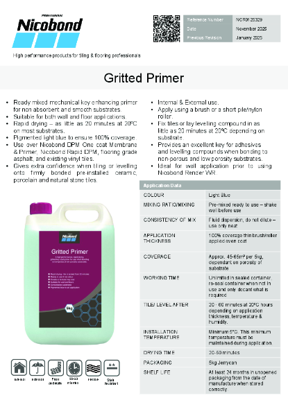 Nicobond Gritted Primer TDS