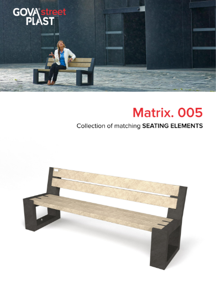 Matrix 05 Straight Bench with Back Data Sheet