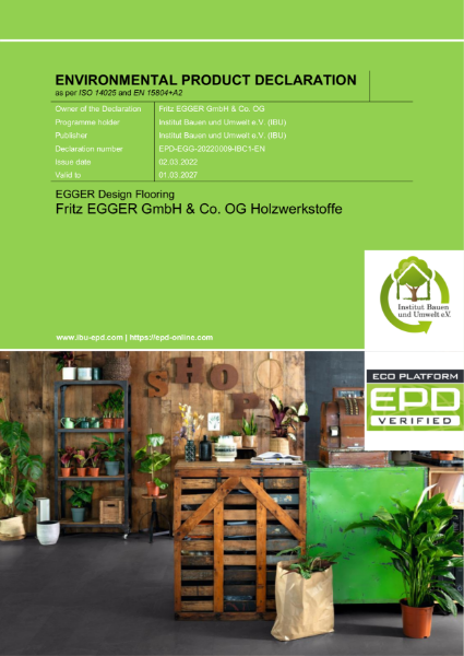 Environmental Product Declaration - PRO Design Flooring GreenTec