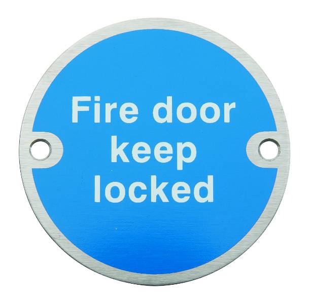 HUKP-0105-25 - Fire Door Keep Locked - Fire signage