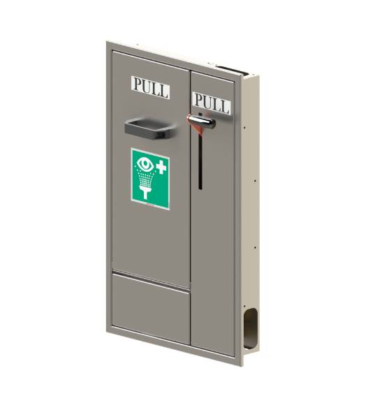 Safety Station, Recessed for Eye and Body Shower BROENLAB