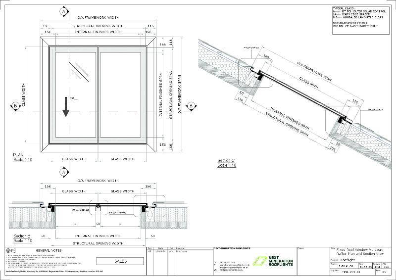 Fixed Roof Window - Multipart