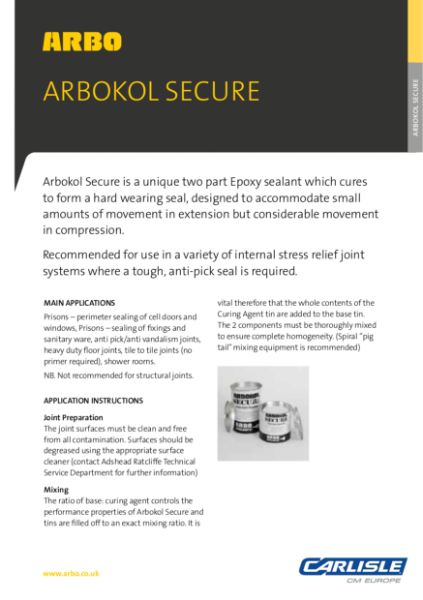ARBOKOL Secure Data Sheet