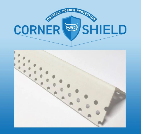 BAC CORNER SHIELD - Selvklebende papirkledd hjørnebeskyttelse for gipsvegger