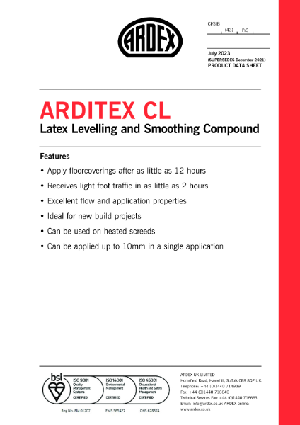 ARDITEX CL Datasheet