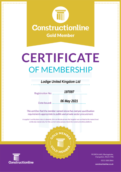 Constructonline - Certificate of membership