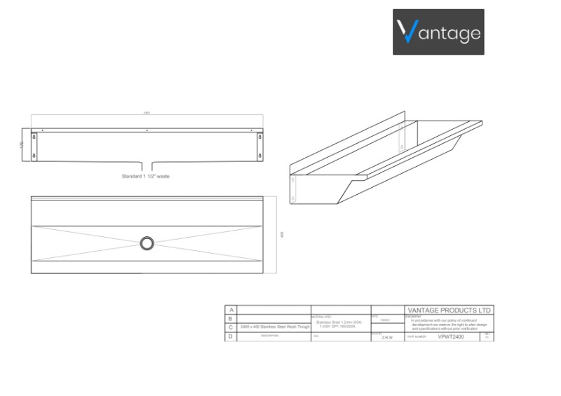 Drawing - VPWT2400 3D