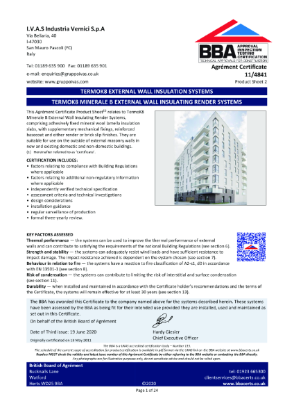 BBA 11/4841 Product Sheet 2