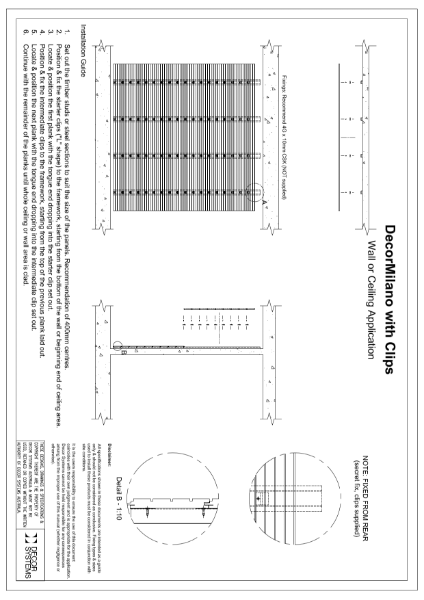 DecorMilano Installation Guidelines