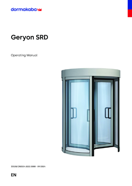 Operating Manual - Geryon SRD - 33028-1
