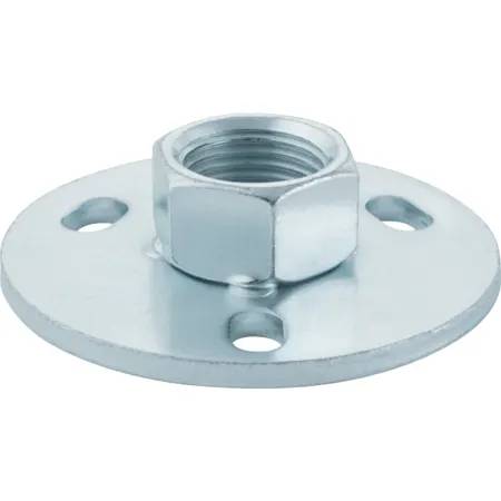 Geberit Base Plate, Round, Three-Hole, With Threaded Socket G 1/2"