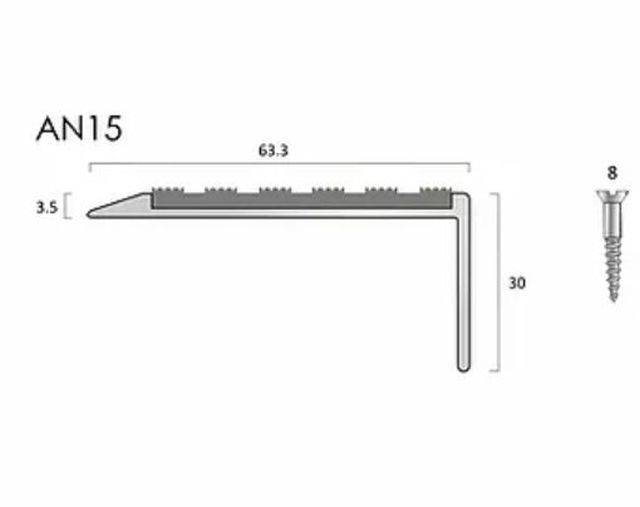 AN15 Aluminium Stair Nosings