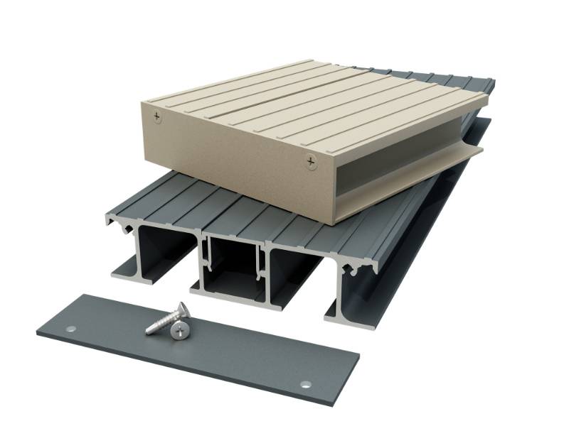 AliDeck Senior Ridged Balcony Board V2 - Aluminium decking