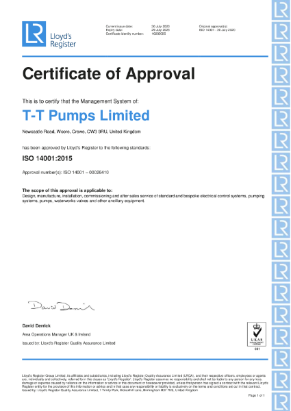 ISO 14001 Certificate