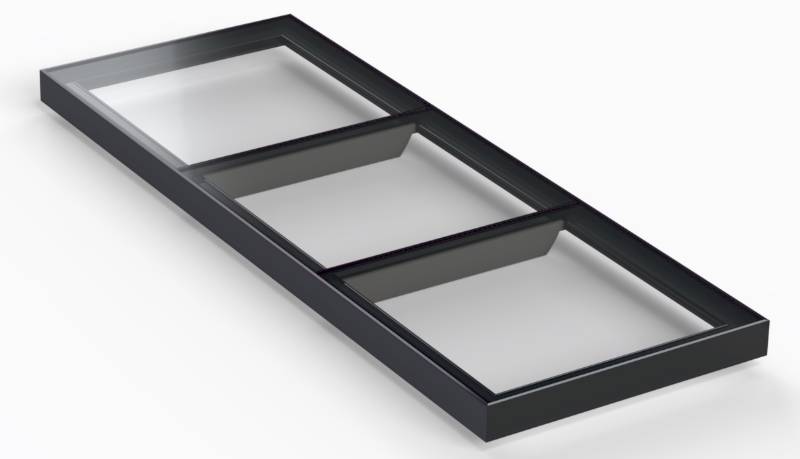 Skyway Fixed Walk On Flat Glass Rooflight - Multi-Pane