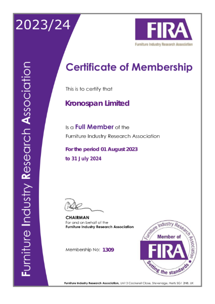 FIRA Membership Certificate