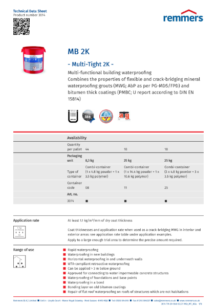 MB 2K Technical Datasheet