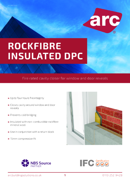 Rockfibre Insulated DPC Data Sheet