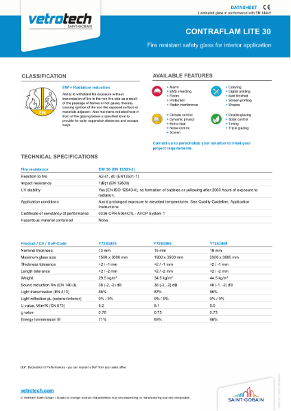 Contraflam Data Sheet