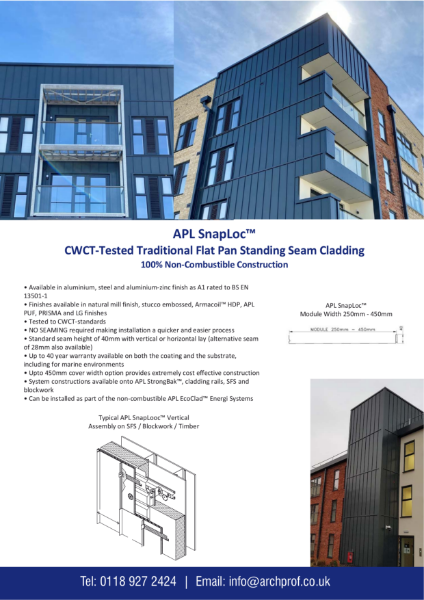 APL SnapLoc™ - Cladding - System Summary