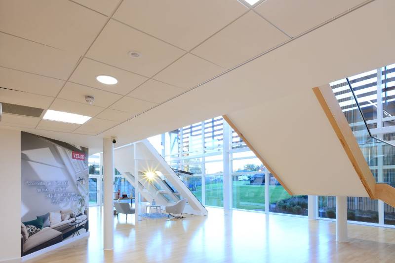 Complete ceiling solution for VELUX UK and Ireland HQ