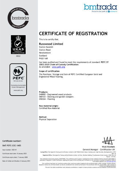 Russwood Limited PEFC