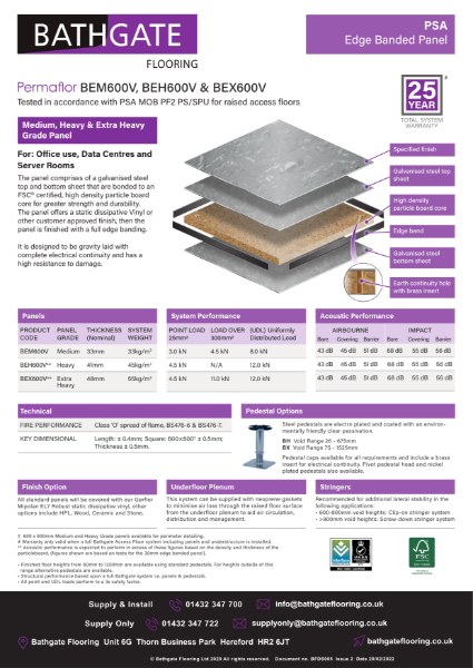 BEX600V Datasheet