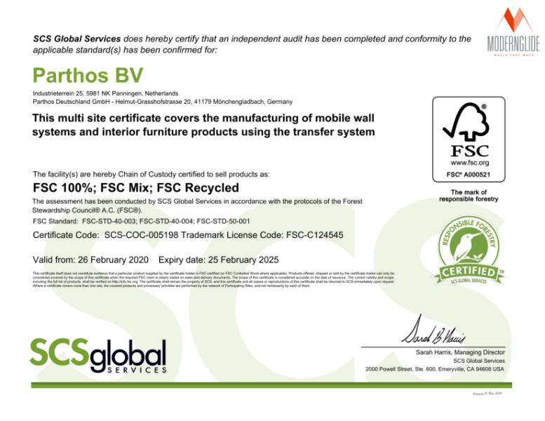 Standard Finish Laminates FSC