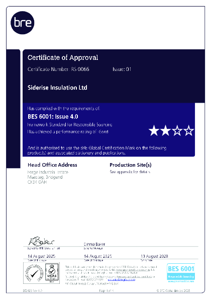 BRE Certificate
