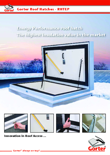Gorter - High insulation roof hatch RHTEP Flyer