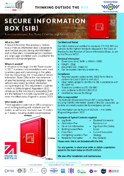 Secure Information Box (SIB) Datasheet