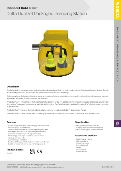 Delta Dual V4 Packaged Pump Station