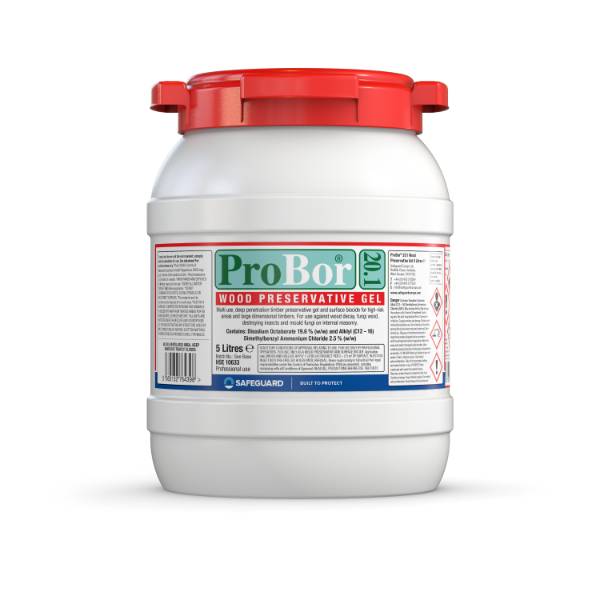 ProBor 20.1 Wood Preservative Gel: Dual Action Preservative and Surface Biocide for Treatment of Wet/Dry Rot and Wood-Boring Insects