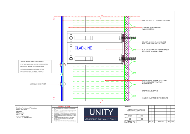 Unity A1 TF-02 Technical Drawing