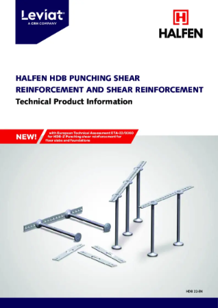 Tekninen tuoteinformaatio - Halfen Punching Shear Reinforcement and Shear Reinforcement