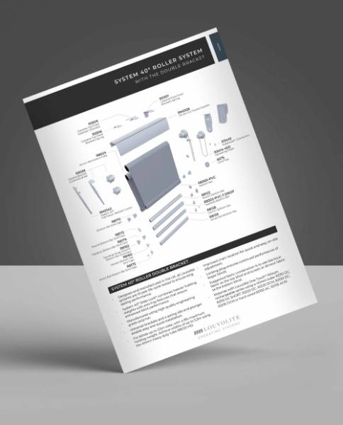 Roller System 40® Double Bracket