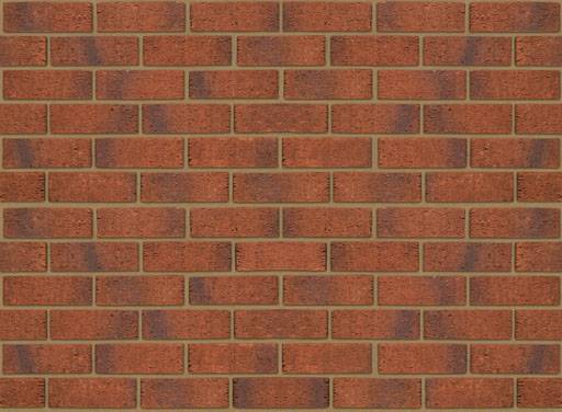 Anglian Red Multi Rustic 73 mm- Clay Facing Brick - Rusticated Facing Brick