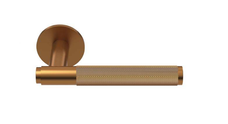 Knurled Lever Handle (HUKP-0101-19) - Door handle 