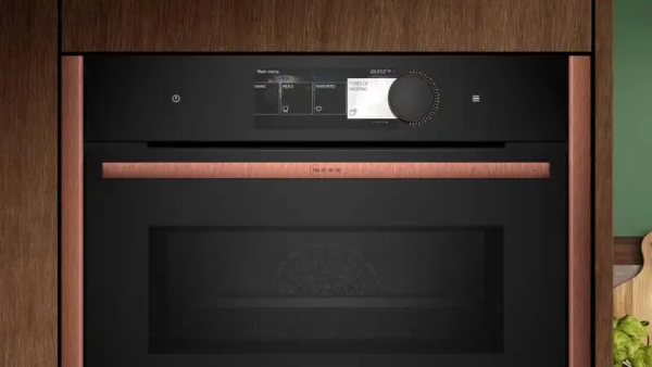 NEFF Compact 45cm ovens with Microwave Bronze trim