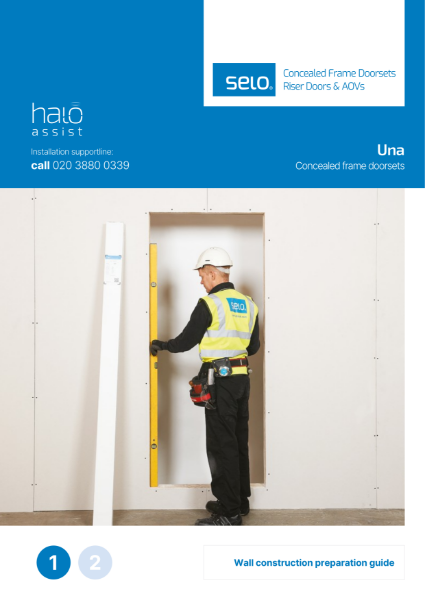 Timber Riser Doors Wall construction preparation - Una from Selo