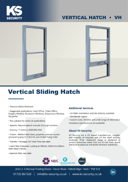 Vertical Sliding Hatch