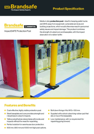 ImpactSAFE Protection Post - Brandsafe Spec Sheet