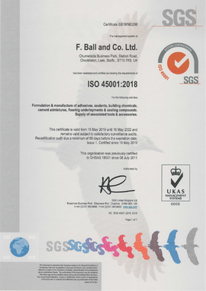 ISO 45001 Health and Safety Management