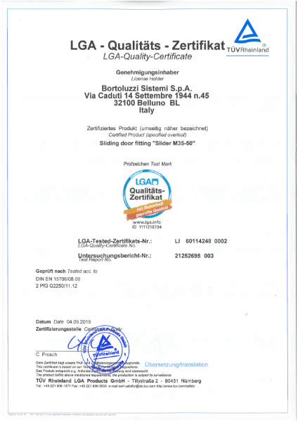 M35-M50 LGA Certification